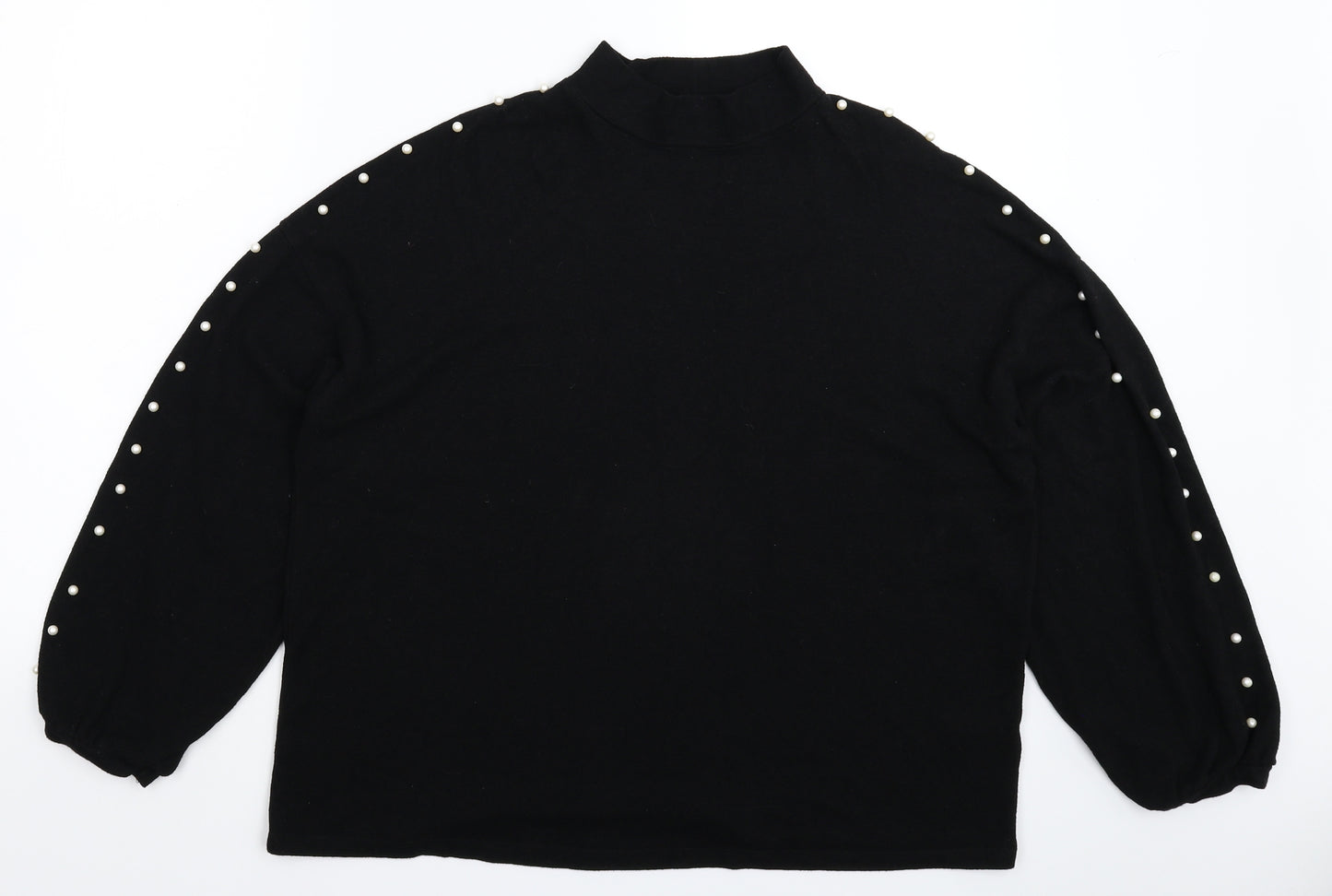 George Womens Black  Knit Pullover Jumper Size L