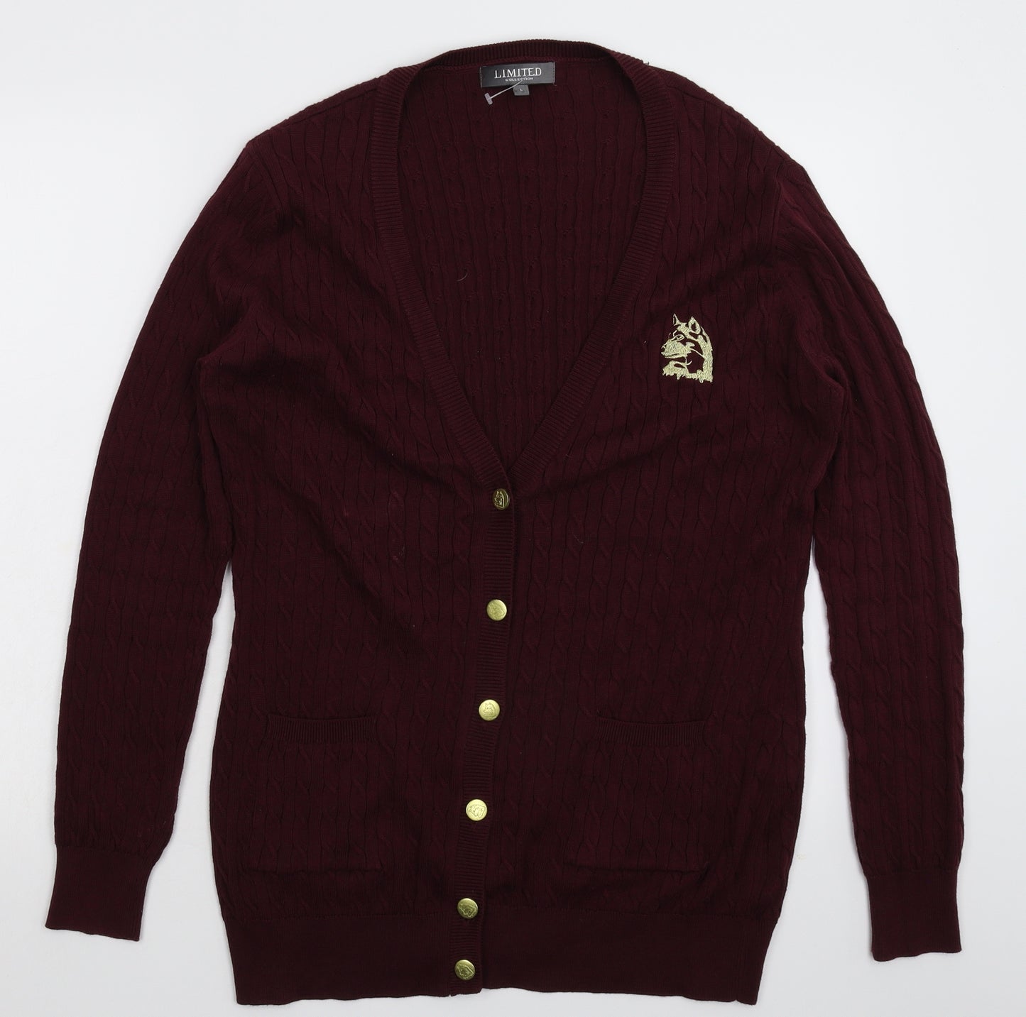 Marks and Spencer Mens Brown  Knit Cardigan Jumper Size L