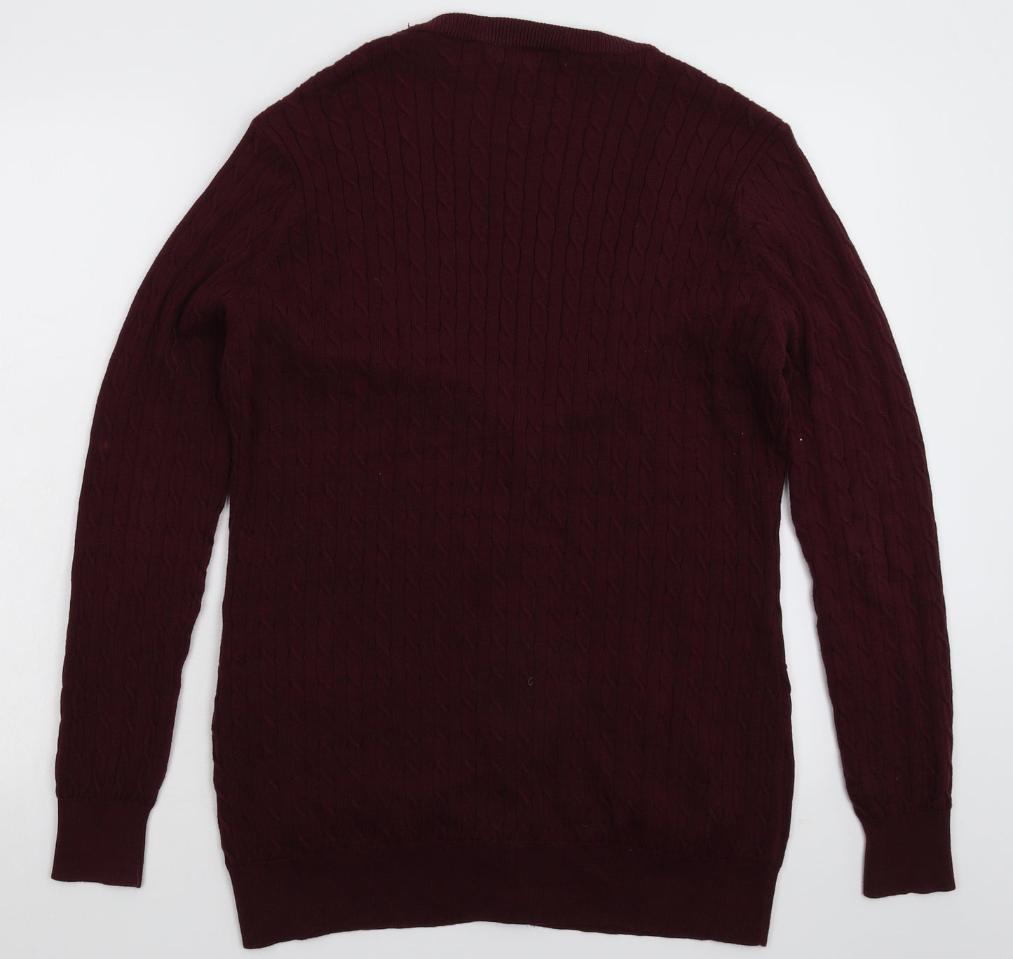 Marks and Spencer Mens Brown  Knit Cardigan Jumper Size L