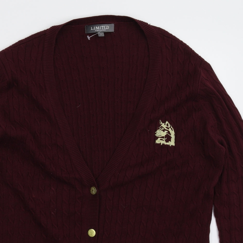 Marks and Spencer Mens Brown  Knit Cardigan Jumper Size L