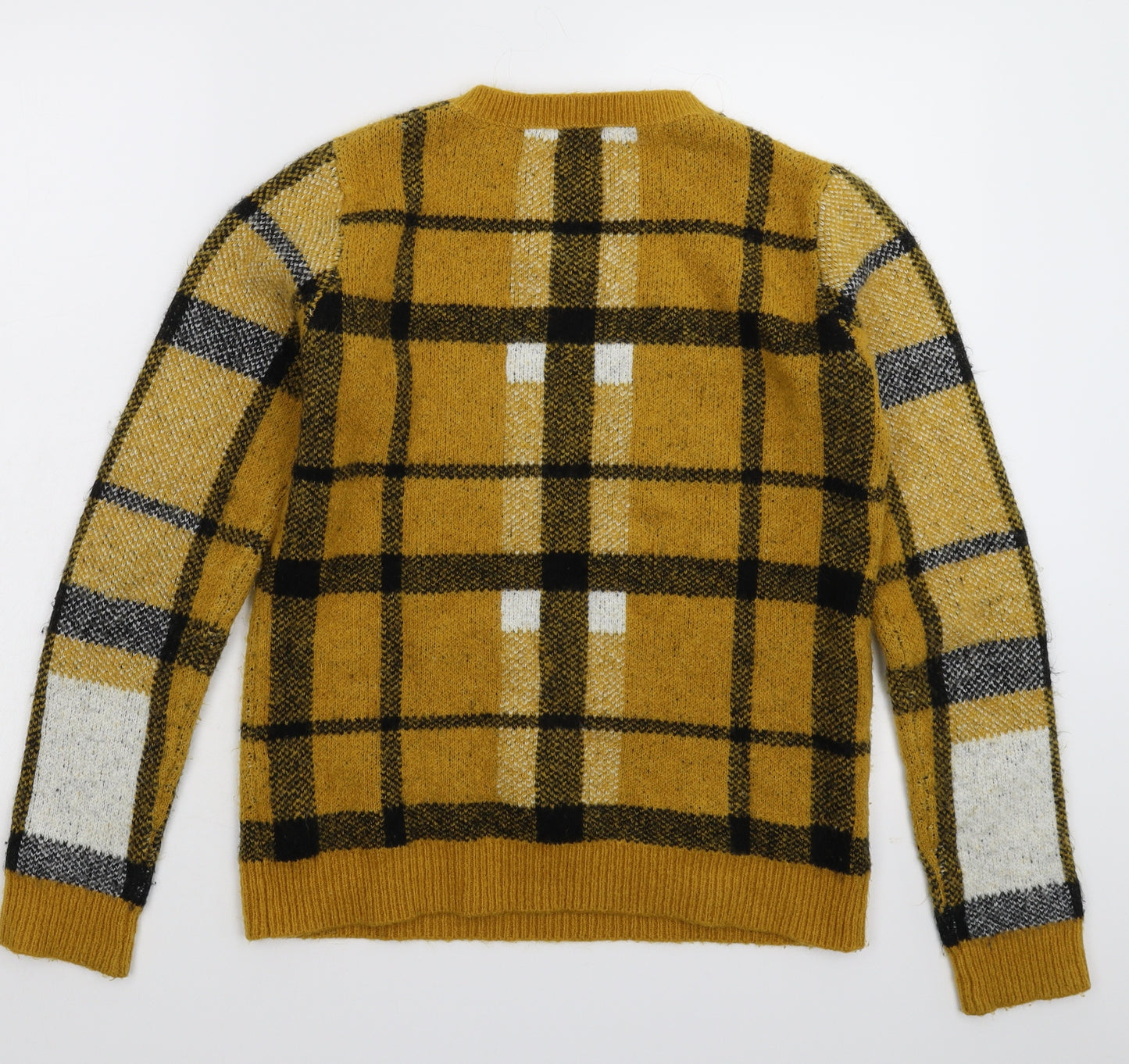 Pep&Co Womens Multicoloured Check Knit Pullover Jumper Size 14