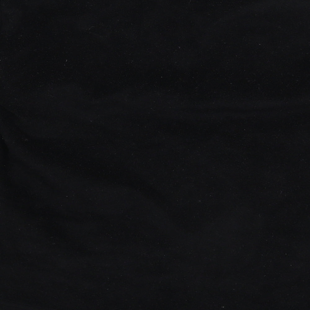 Avenue Womens Black  Fleece Pullover Sweatshirt Size 14