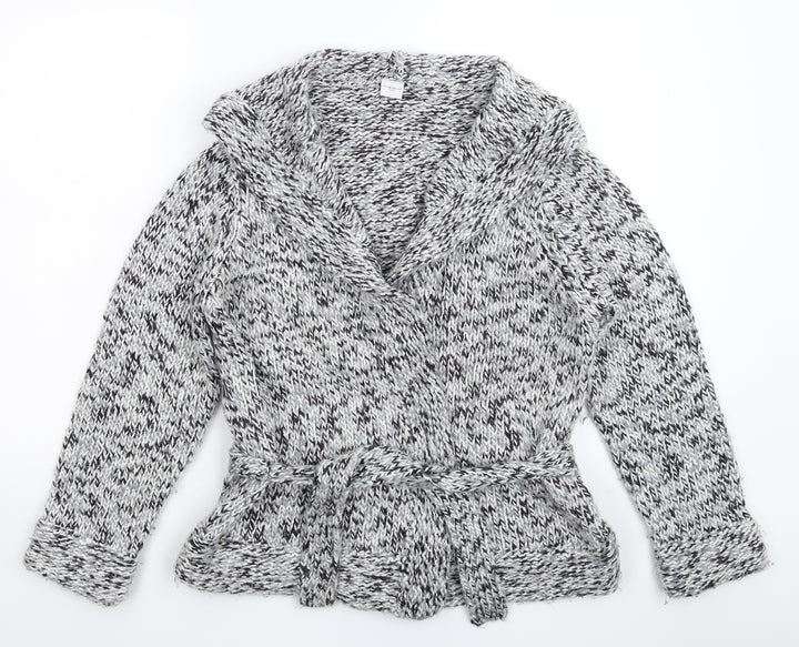 New Look Womens Grey  Knit Jacket Coatigan Size 14