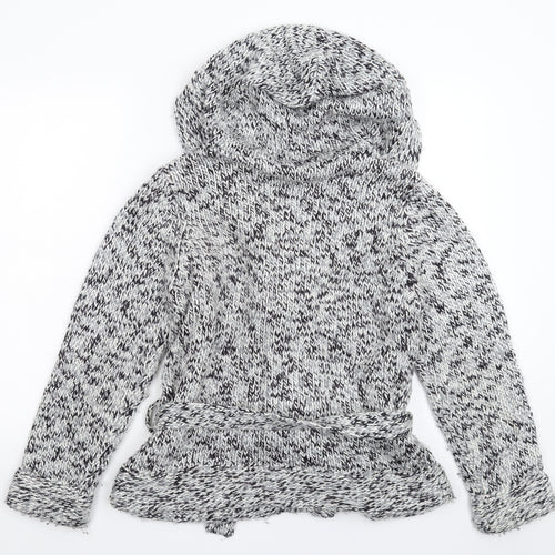 New Look Womens Grey  Knit Jacket Coatigan Size 14
