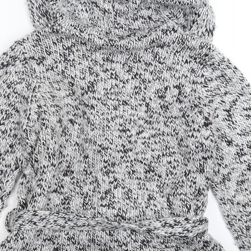 New Look Womens Grey  Knit Jacket Coatigan Size 14