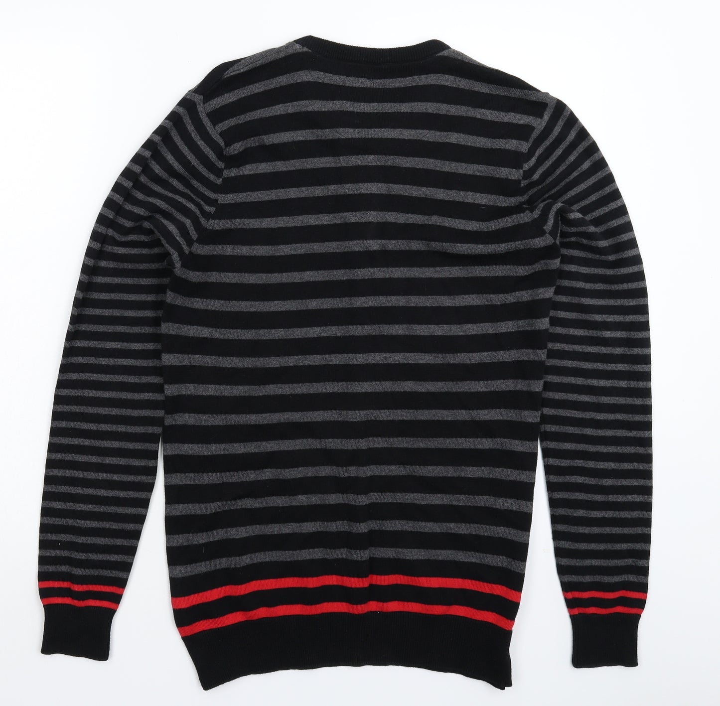 Cedar Wood State Mens Multicoloured Striped Knit Pullover Jumper Size M
