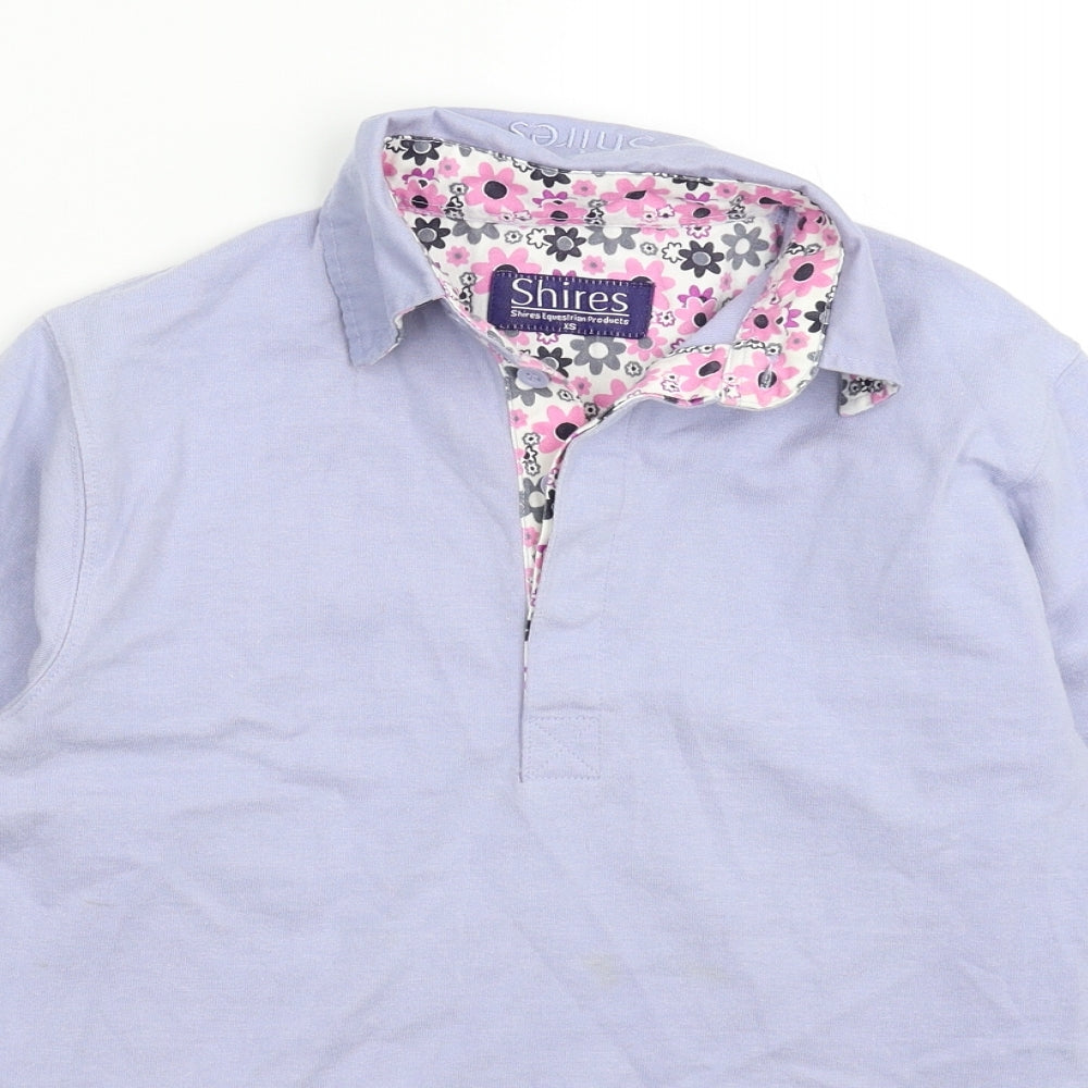 Shire Womens Blue   Basic Polo Size XS