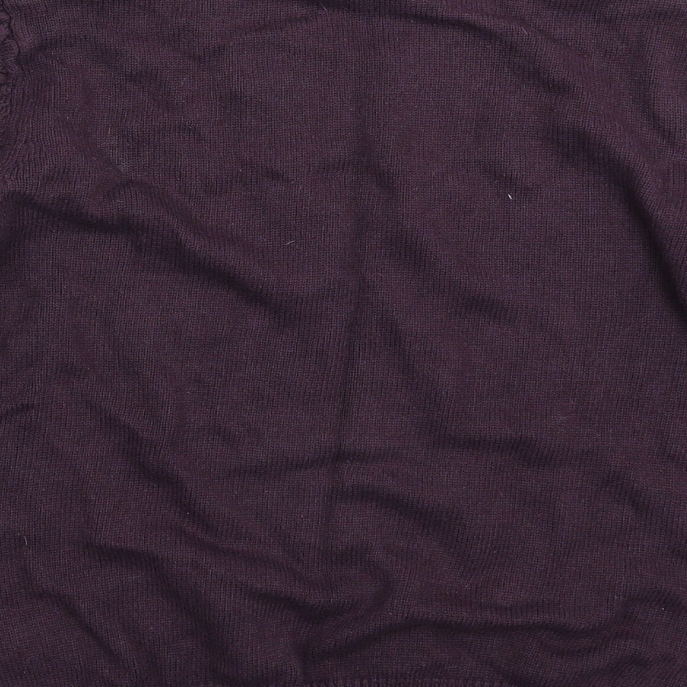 Preworn Womens Purple  Knit Pullover Jumper Size M