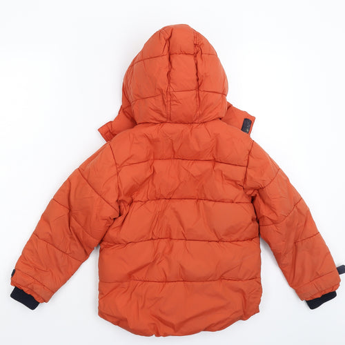 NEXT Boys Orange   Puffer Jacket Jacket Size 6 Years