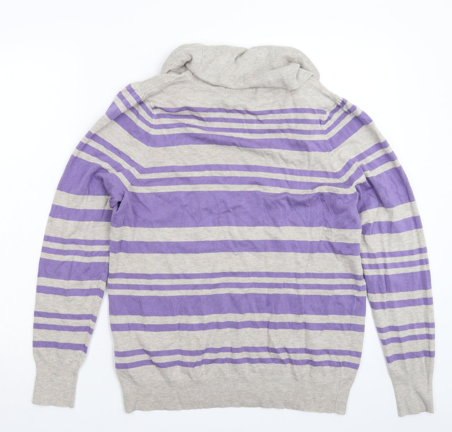 Marks and Spencer Womens Multicoloured Striped Knit Pullover Jumper Size 18