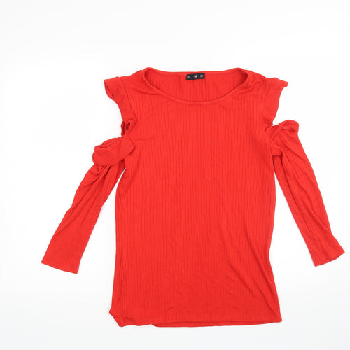 F&F Womens Red   Pullover Jumper Size 14