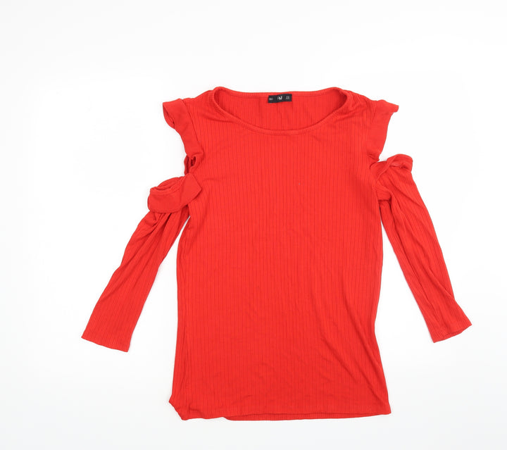 F&F Womens Red   Pullover Jumper Size 14