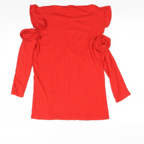 F&F Womens Red   Pullover Jumper Size 14
