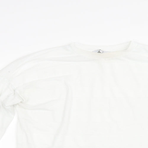 NEXT Womens White   Pullover Sweatshirt Size 14