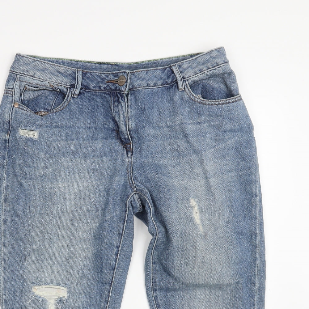 NEXT Womens Blue  Denim Cropped Jeans Size 12 L21 in