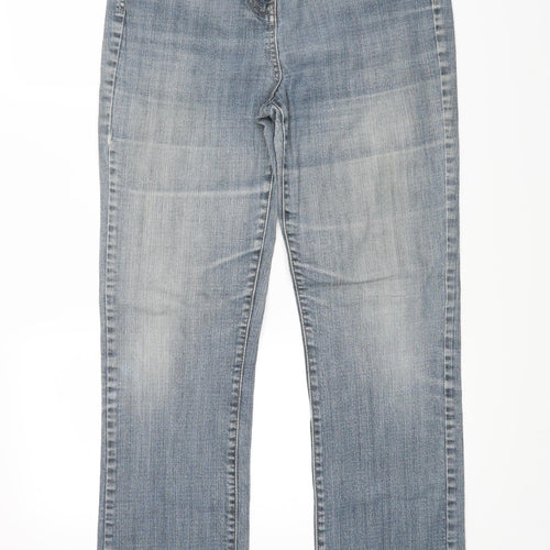 NEXT Womens Blue  Denim Straight Jeans Size 14 L29 in