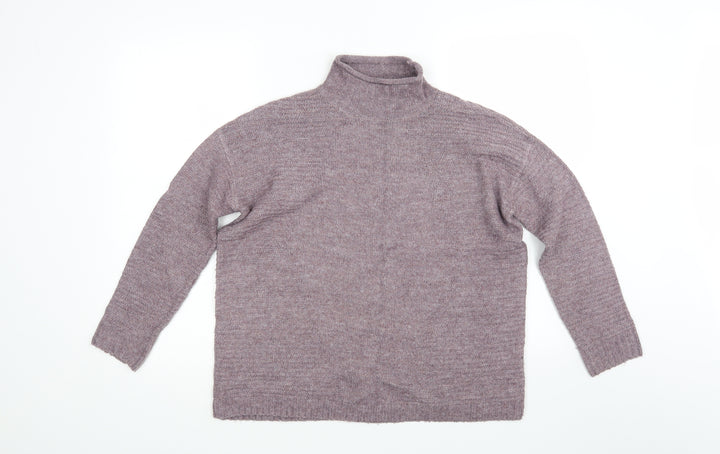 TU Womens Purple  Knit Pullover Jumper Size 8