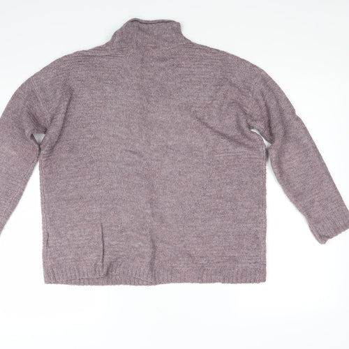 TU Womens Purple  Knit Pullover Jumper Size 8