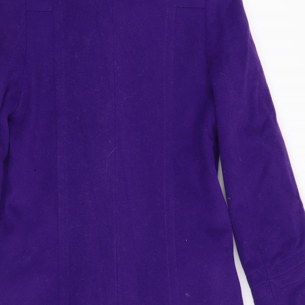 Hobbs Womens Purple   Overcoat Coat Size 12