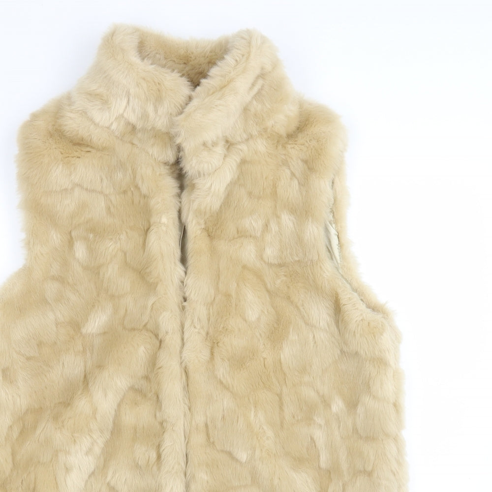 Kaliedoscope Womens Beige   Gilet Coat Size 12