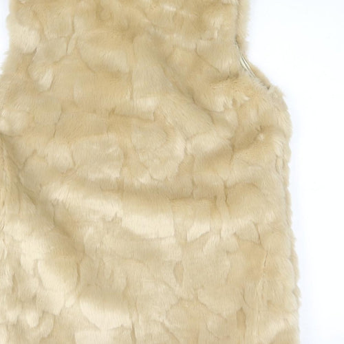 Kaliedoscope Womens Beige   Gilet Coat Size 12