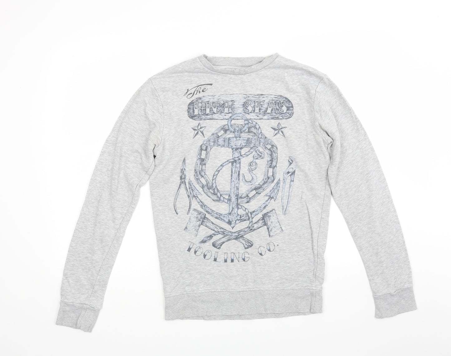 Ceader wood state Mens Grey   Pullover Sweatshirt Size XS