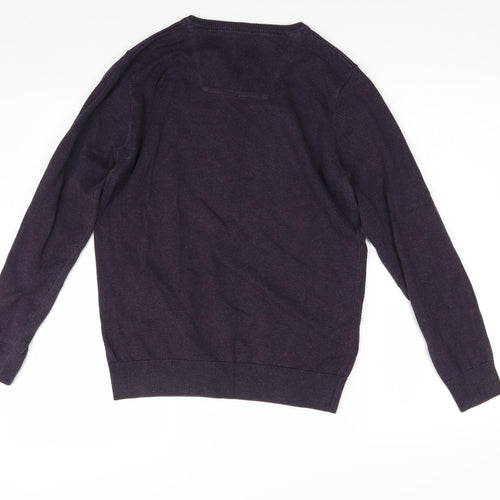 Tom Taylor Mens Purple  Knit Pullover Jumper Size S