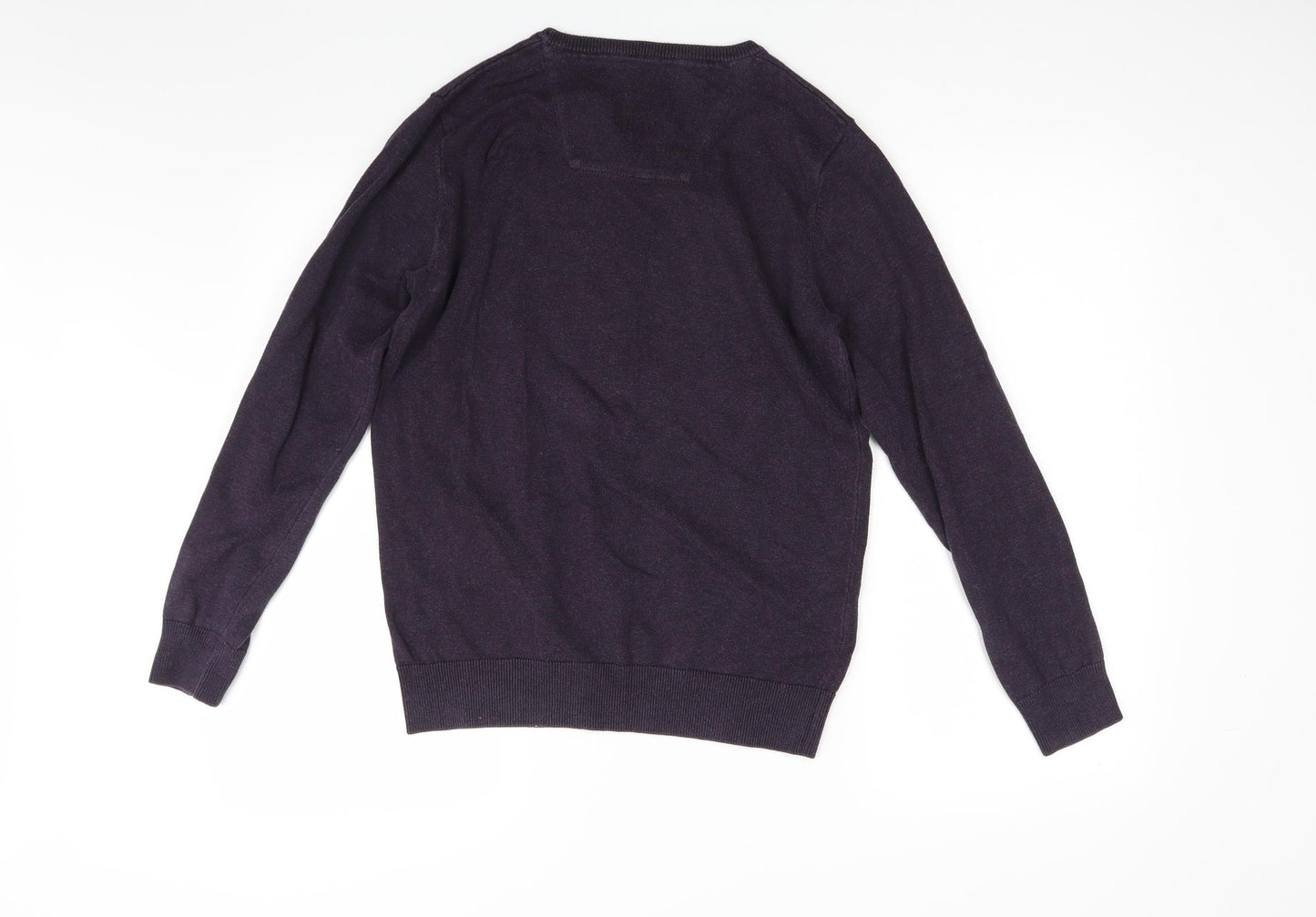 Tom Taylor Mens Purple  Knit Pullover Jumper Size S