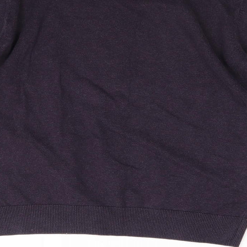 Tom Taylor Mens Purple  Knit Pullover Jumper Size S