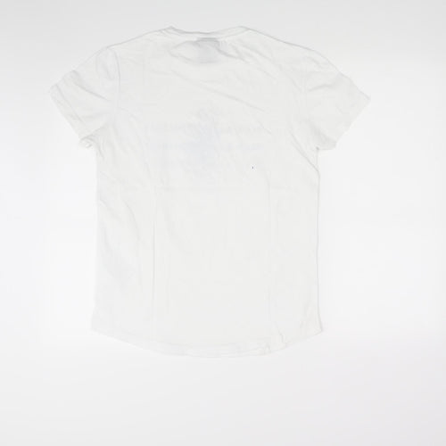 Beck & Hersey Mens White    T-Shirt Size S