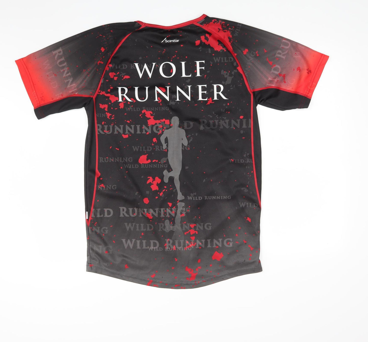 Scimitar Mens Red    T-Shirt Size M  - Wolf Run