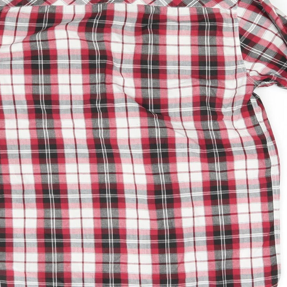 Urban Sririt Mens Red Check   Button-Up Size S