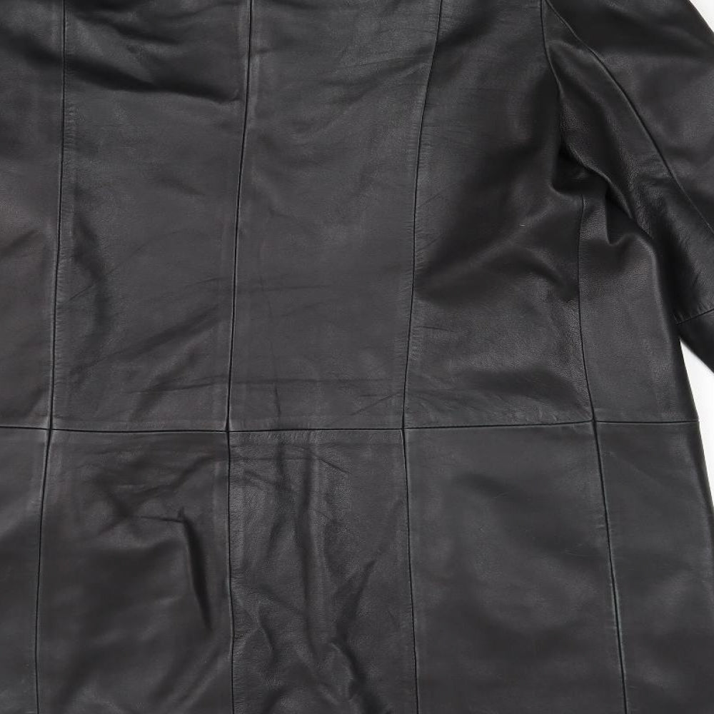Marks and Spencer Womens Black   Overcoat Coat Size 12