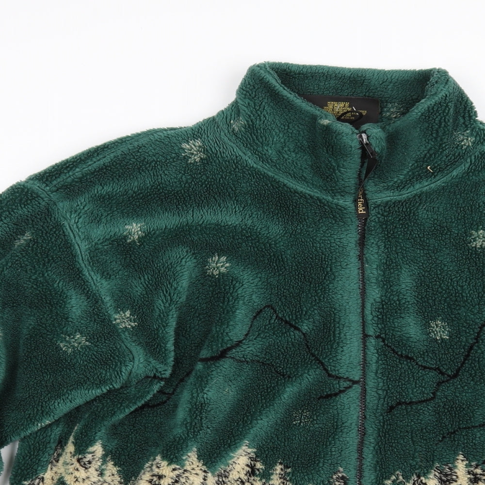 Farfield original Mens Green  Fleece Jacket Coat Size XL