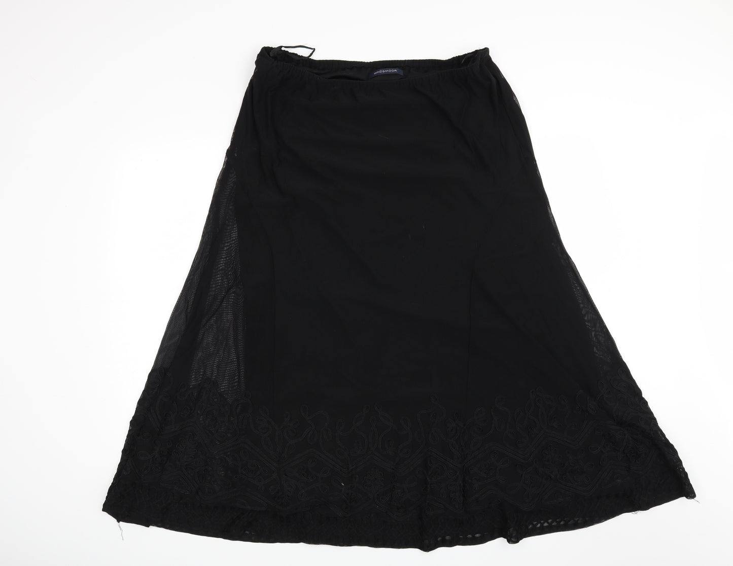 Windmoor Womens Black   Flare Skirt Size M