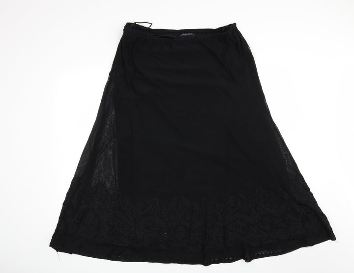 Windmoor Womens Black   Flare Skirt Size M