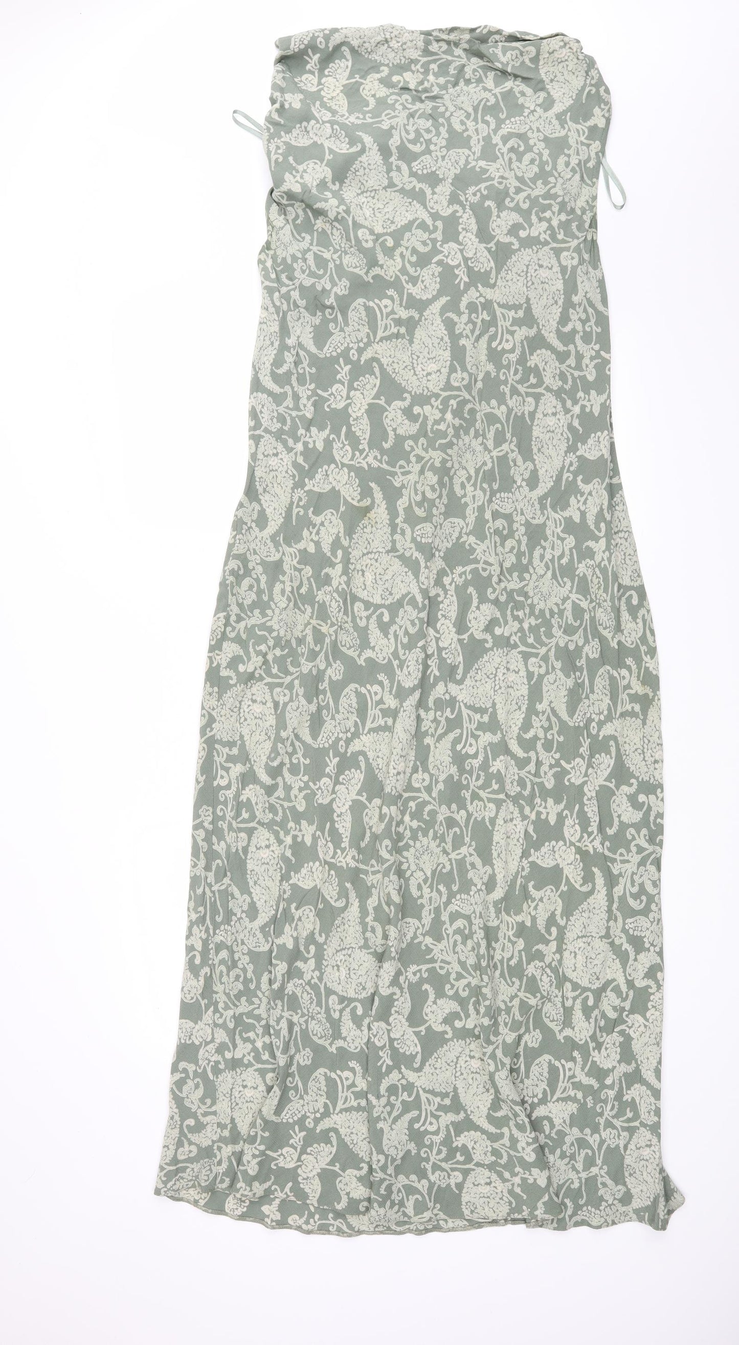 Casual Club Womens Green Floral  A-Line  Size 16