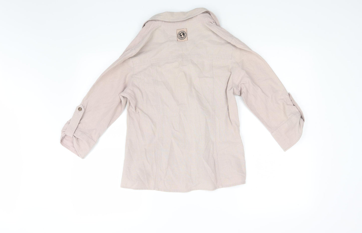 The earth collection Womens Beige   Basic Button-Up Size S