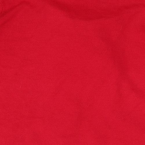 Envy us Womens Red  Knit Pullover Jumper Size XL