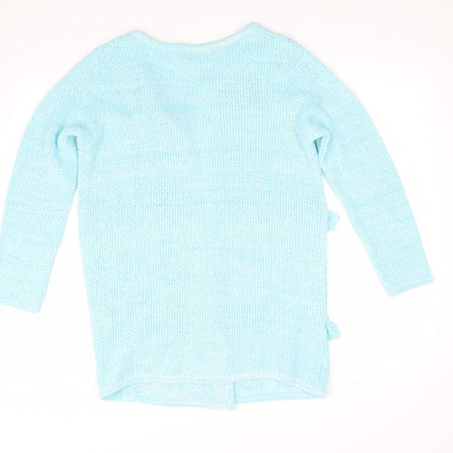 Afibel Womens Blue  Knit Cardigan Jumper Size 14