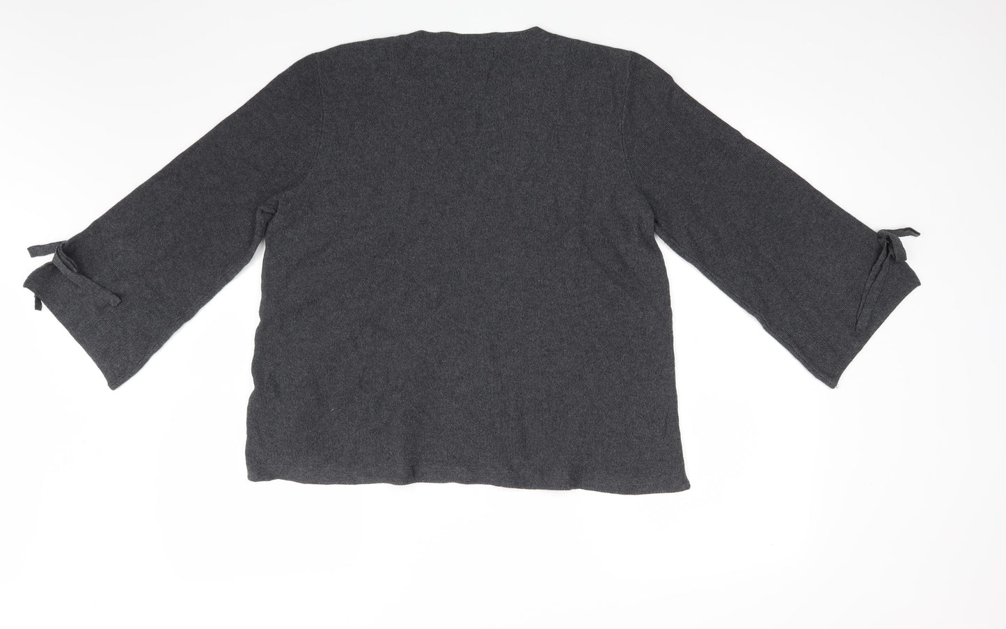 Monsoon Womens Grey  Knit Pullover Jumper Size L