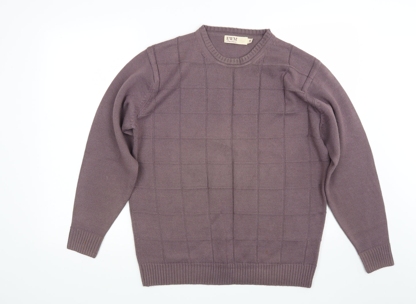 Edinburgh Woolen Mill  Mens Brown  Knit Pullover Jumper Size M