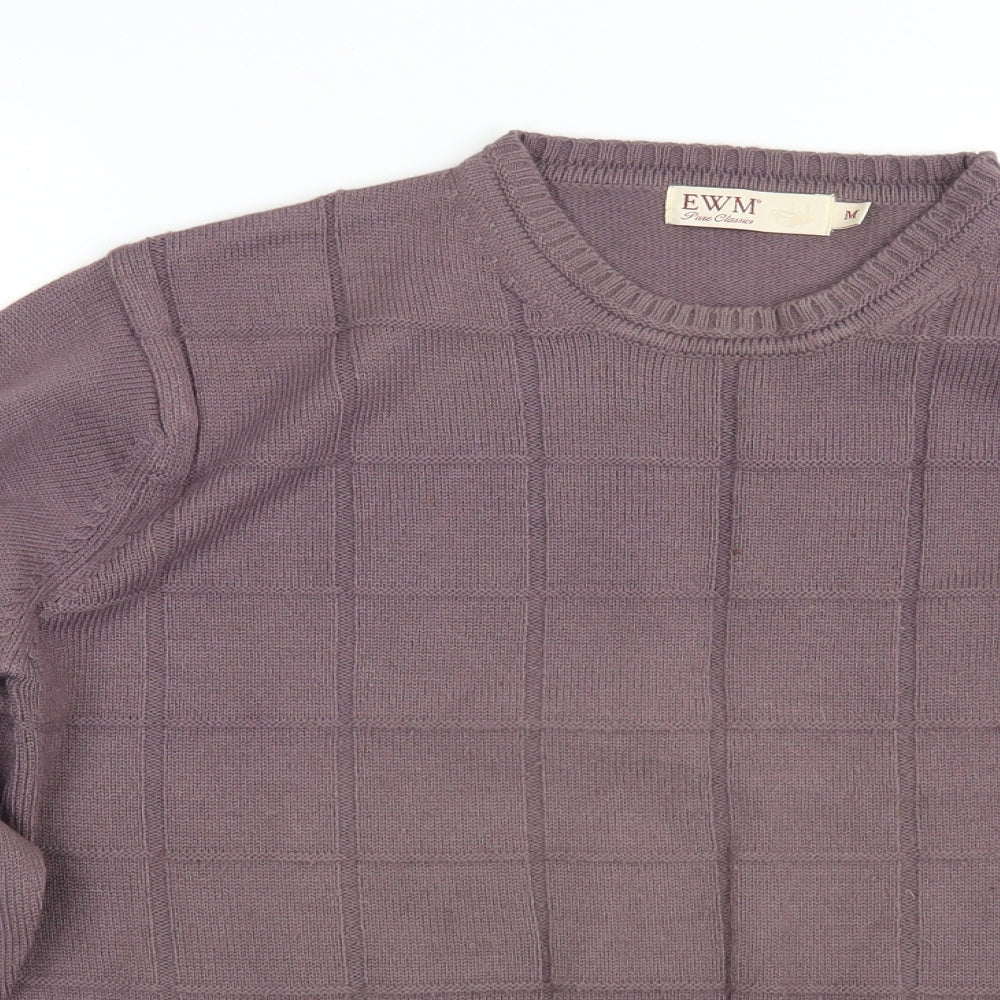 Edinburgh Woolen Mill  Mens Brown  Knit Pullover Jumper Size M