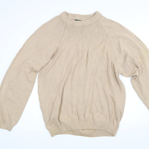Hawkshead Womens Beige  Knit Pullover Jumper Size L