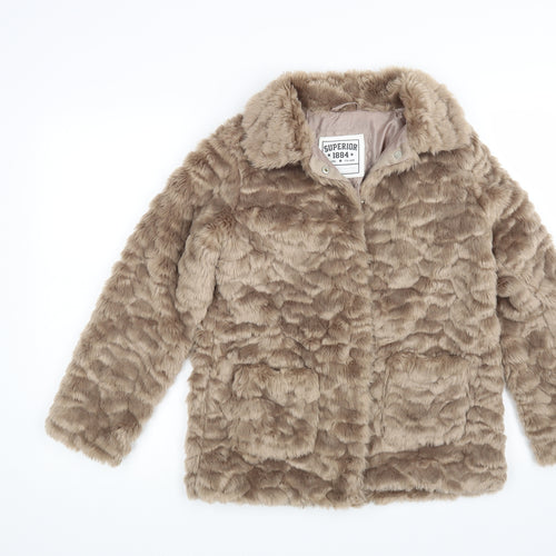 Marks and Spencer Girls Brown   Jacket Coat Size 11-12 Years