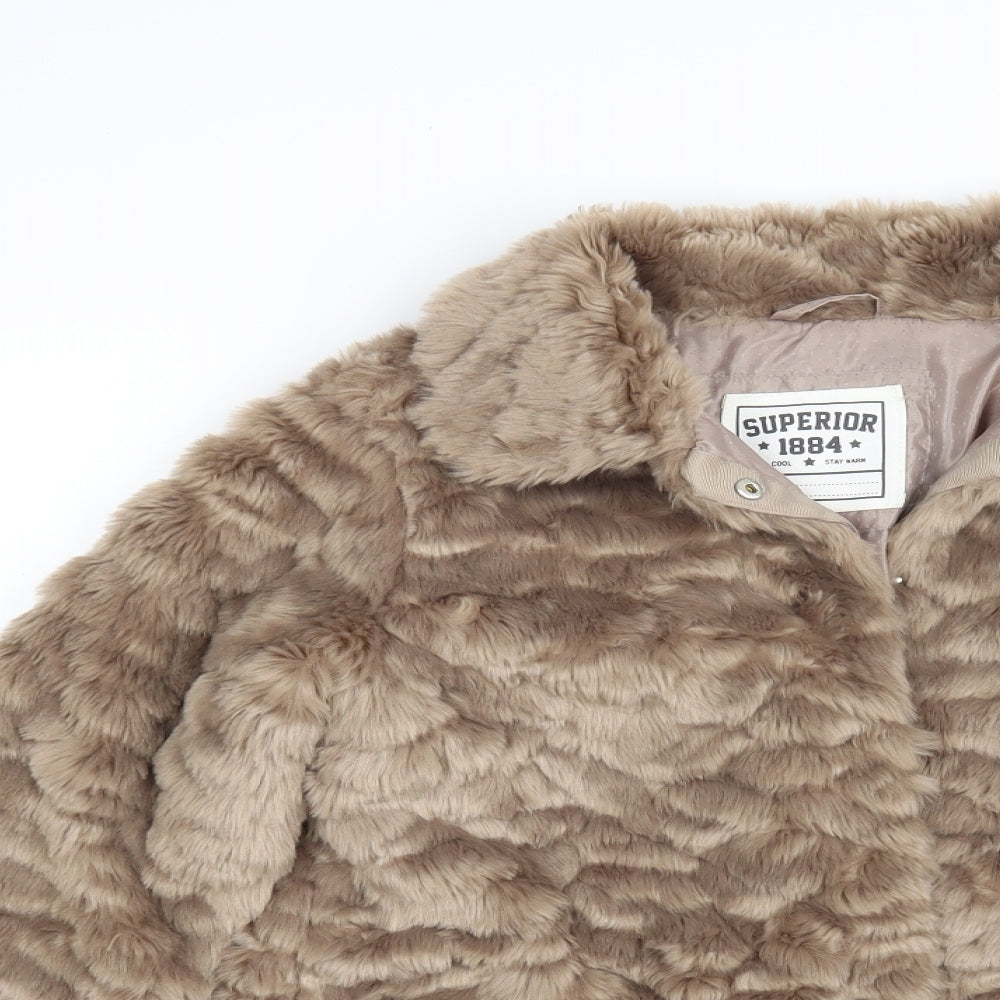 Marks and Spencer Girls Brown   Jacket Coat Size 11-12 Years