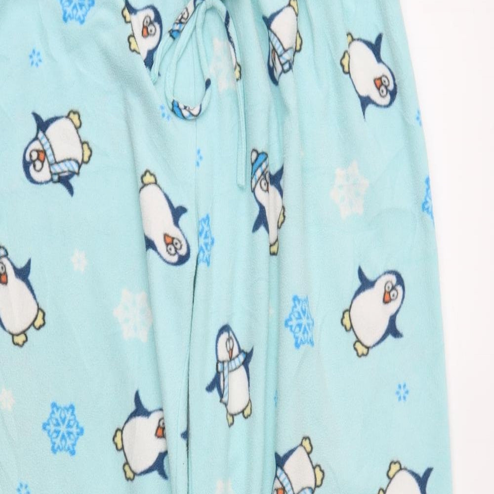 Secret Womens Blue Solid  Capri Pyjama Pants Size 12