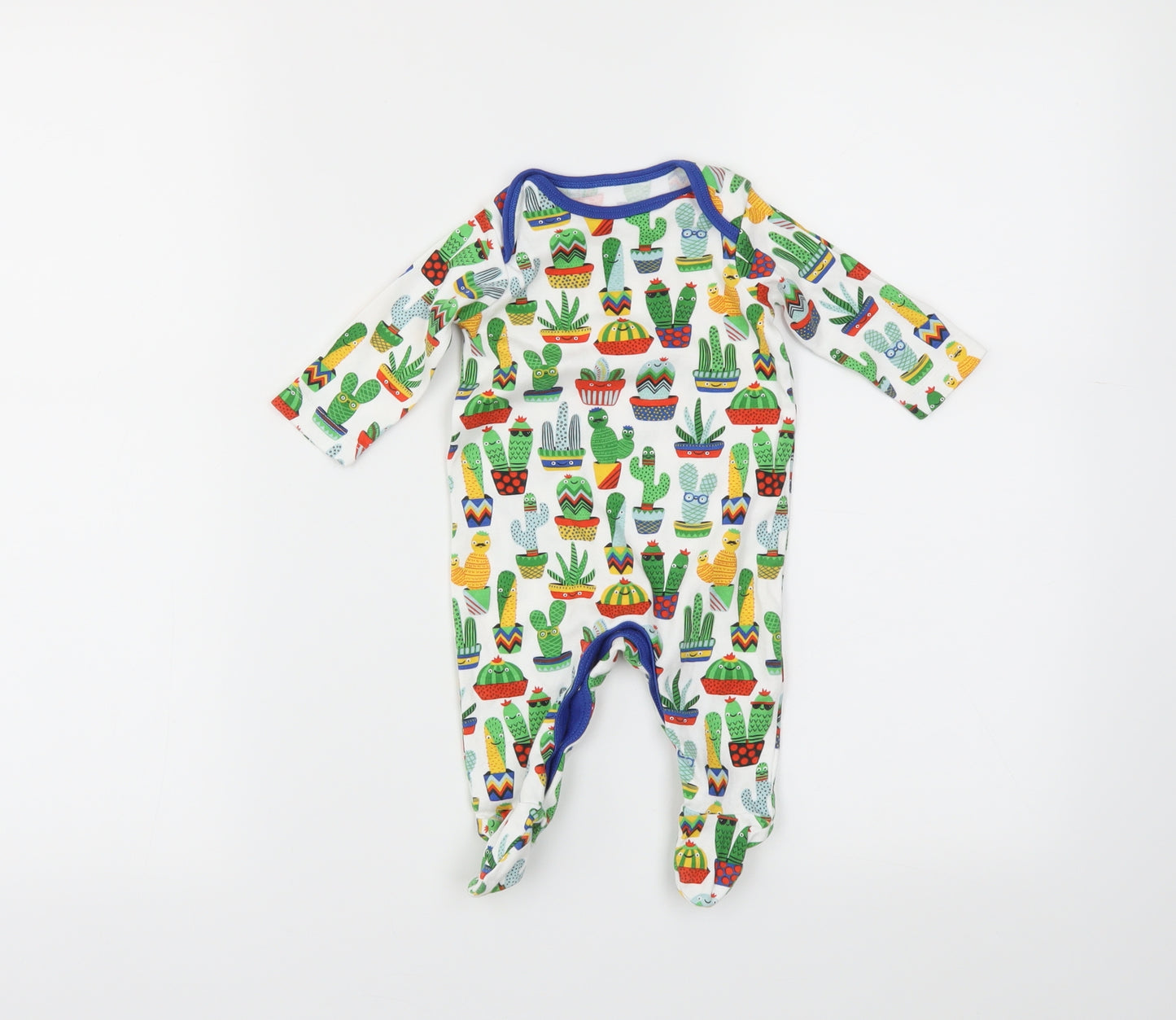 Mini Club Baby White   Babygrow One-Piece Size Newborn