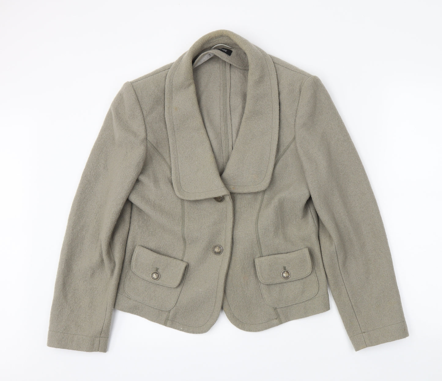 APANAGE Womens Green   Jacket Blazer Size 14