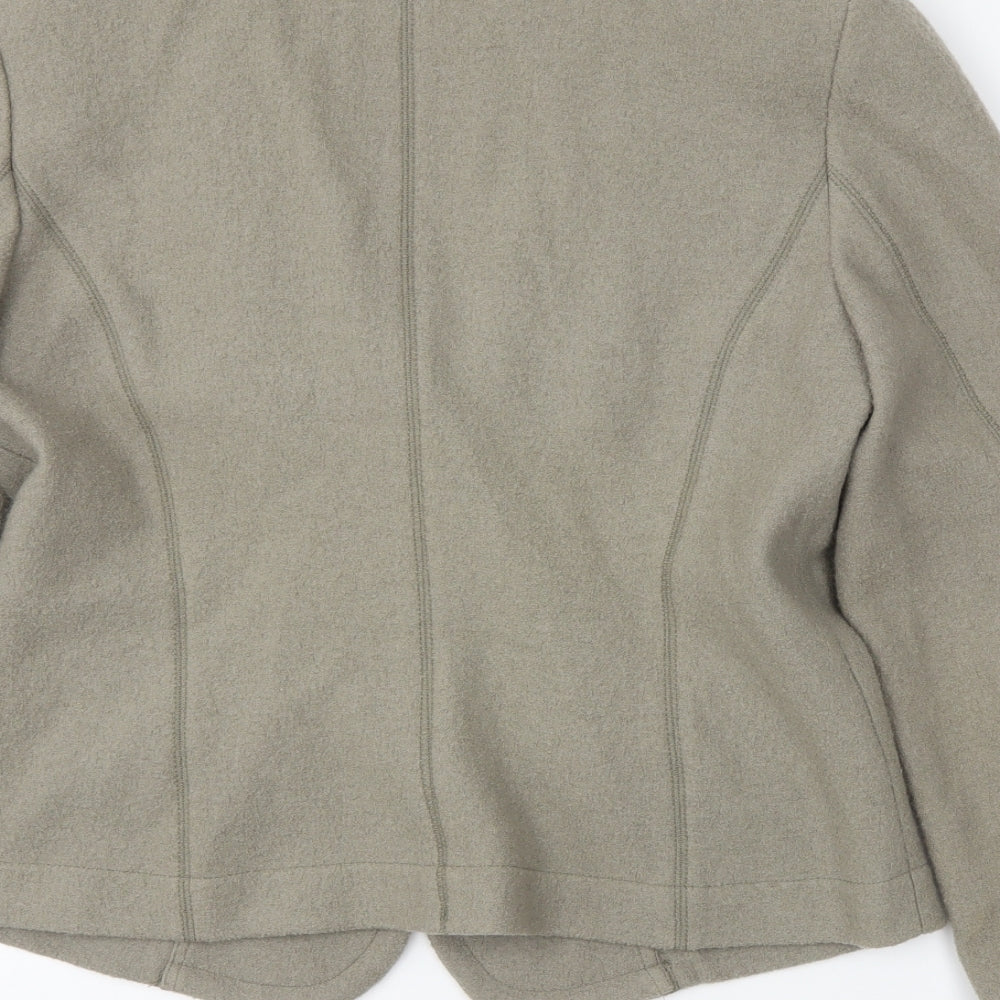 APANAGE Womens Green   Jacket Blazer Size 14